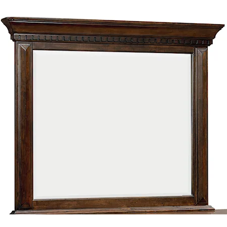 Dresser Mirror with Dentil Molding